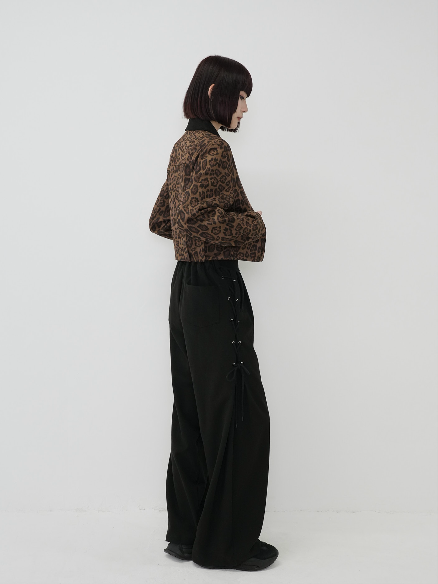 side eyelet pants