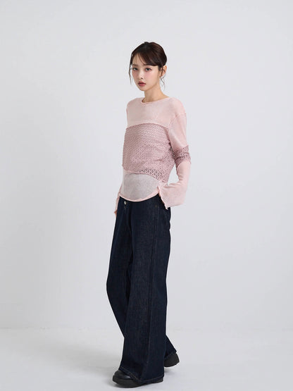 airy open summer knit tops