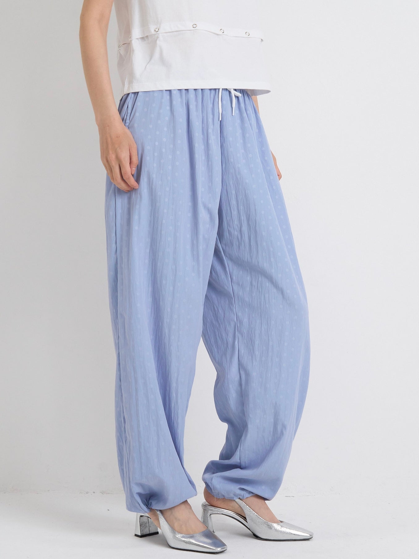 drawstring dot pants