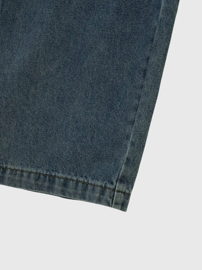 military denim pants
