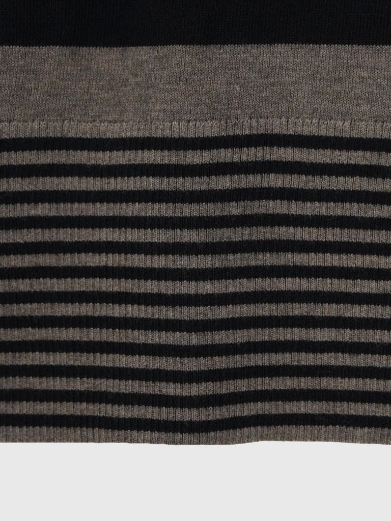 tight stripe hood knit