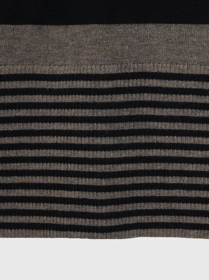 tight stripe hood knit