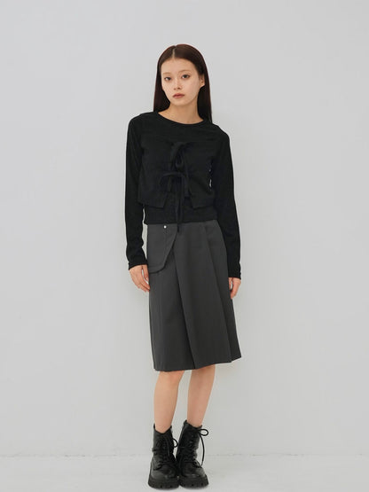 step pleats skirt