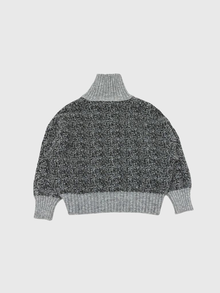 hairy mix turtle knit