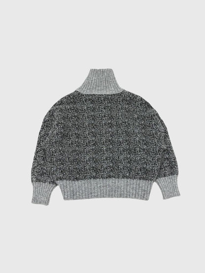 hairy mix turtle knit