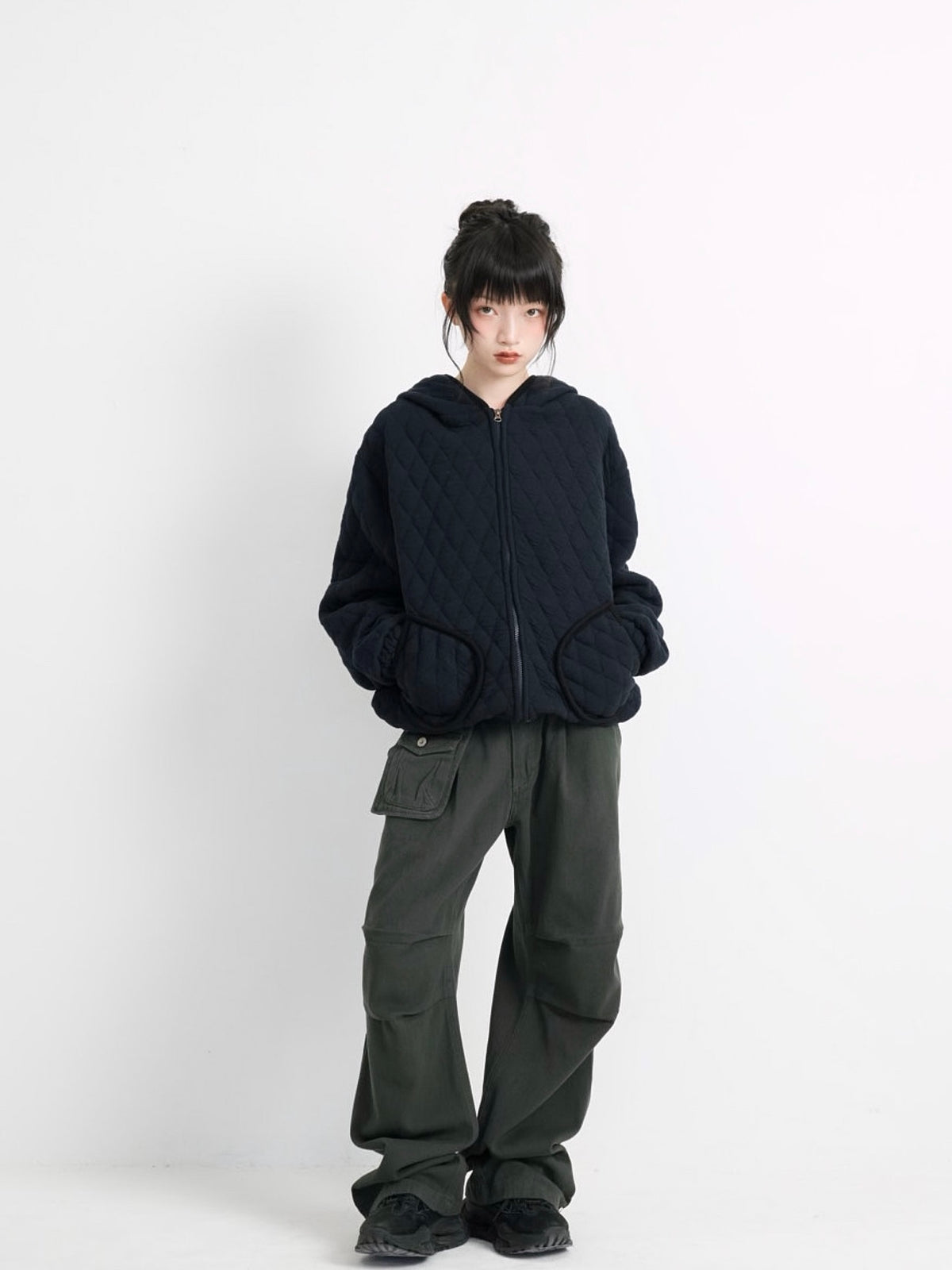 soft quilting hoodie