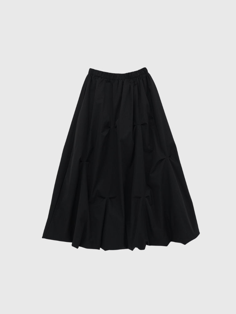 pintuck balloon skirt