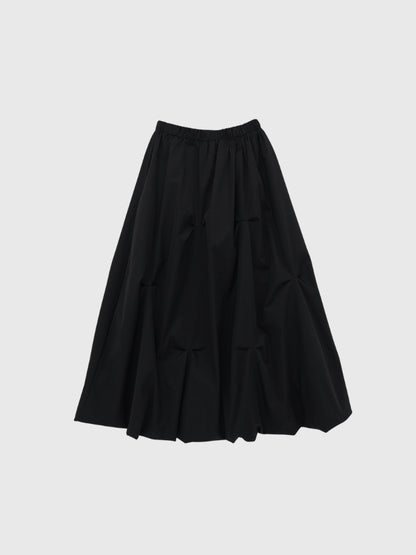 pintuck balloon skirt