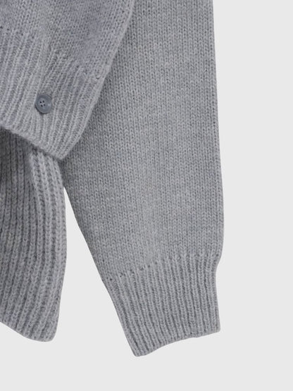 2way layered hem knit