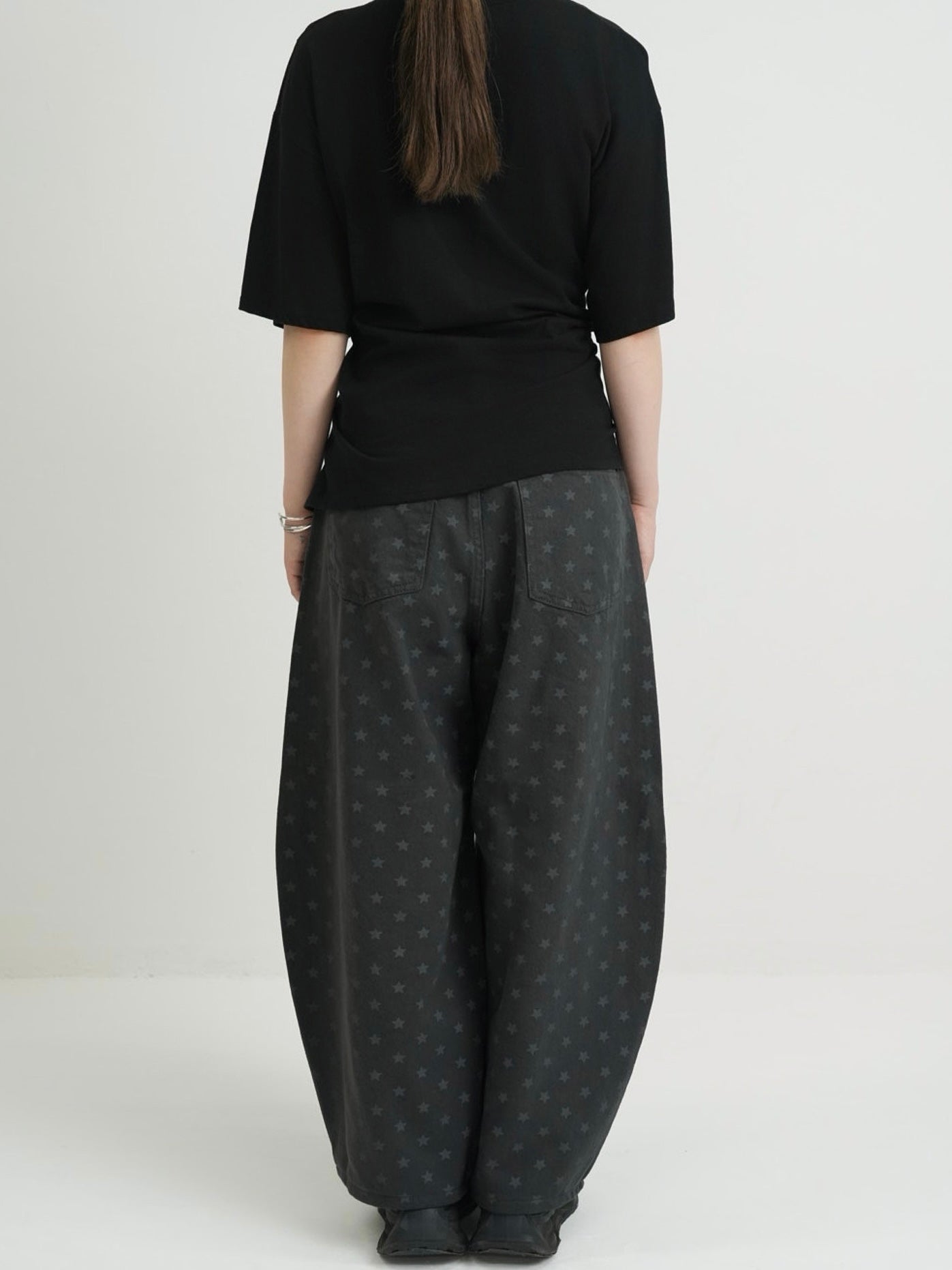 star dot balloon pants