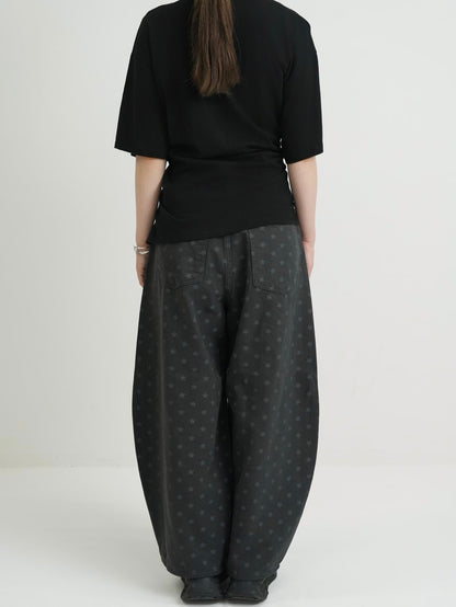 star dot balloon pants