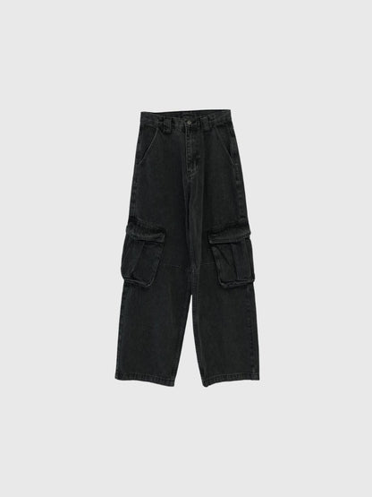 military denim pants