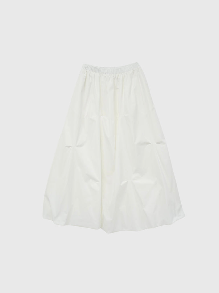 pintuck balloon skirt