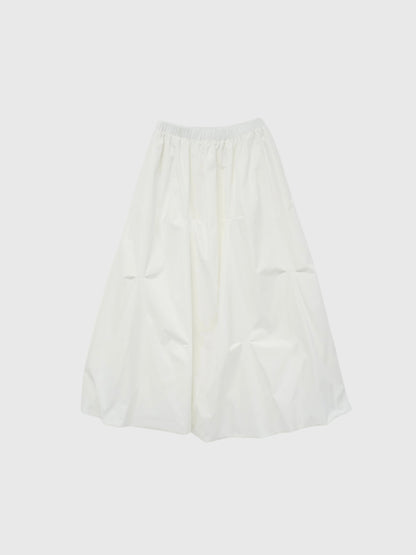pintuck balloon skirt