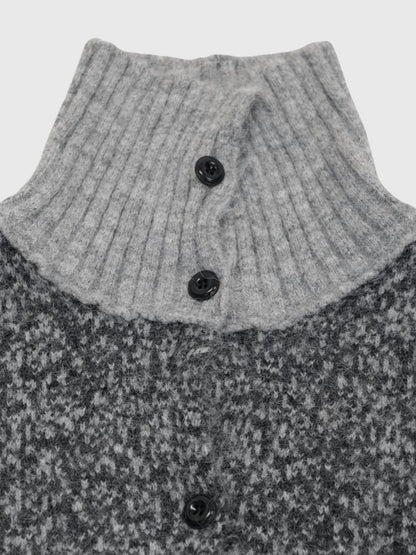 hairy mix turtle knit