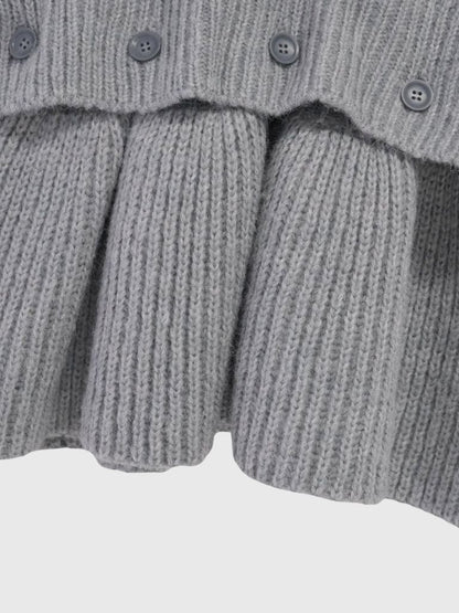 2way layered hem knit