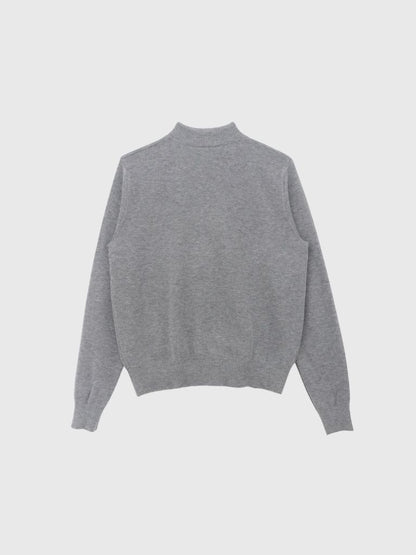 w zip line knit tops