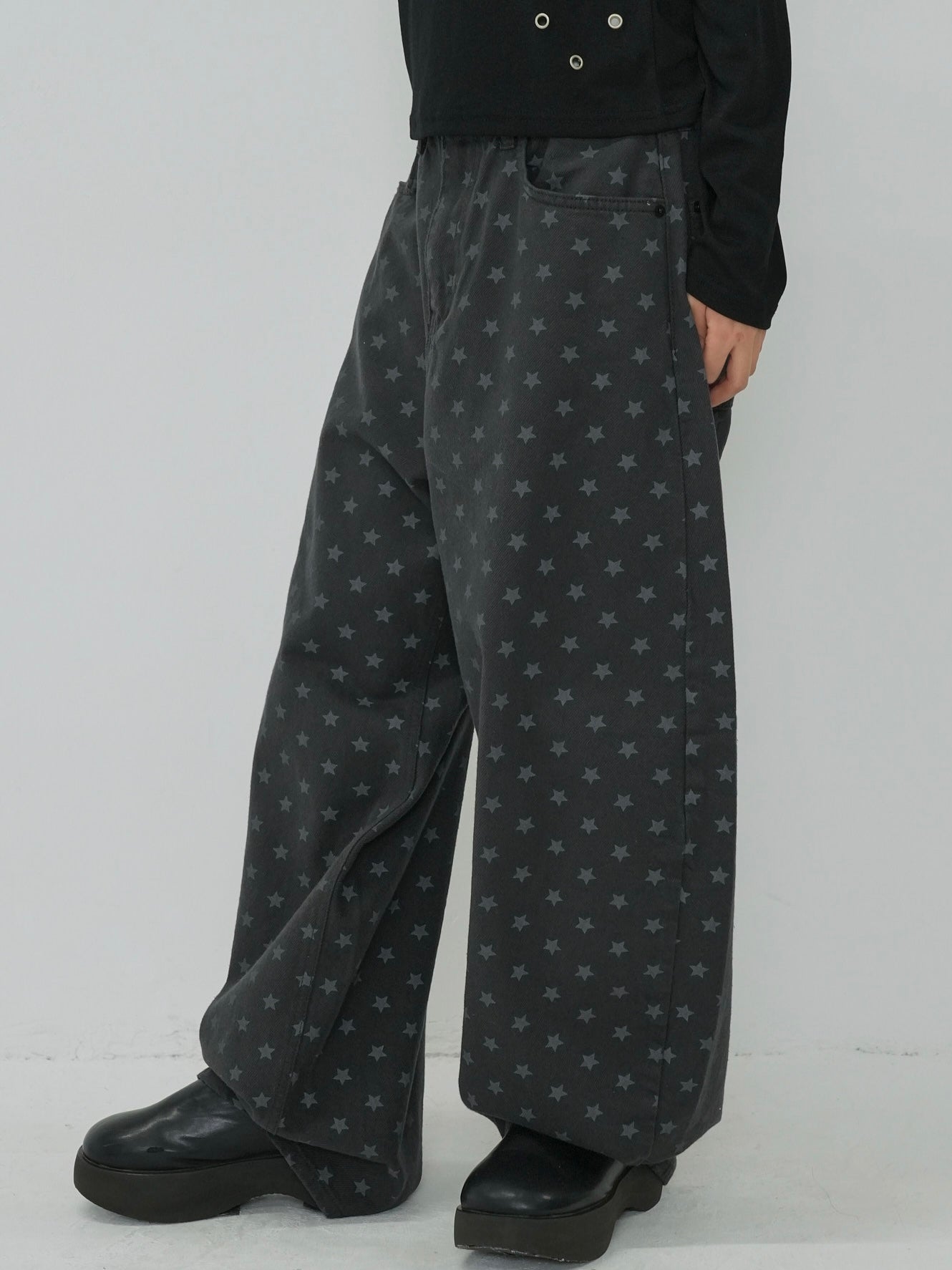 star dot balloon pants