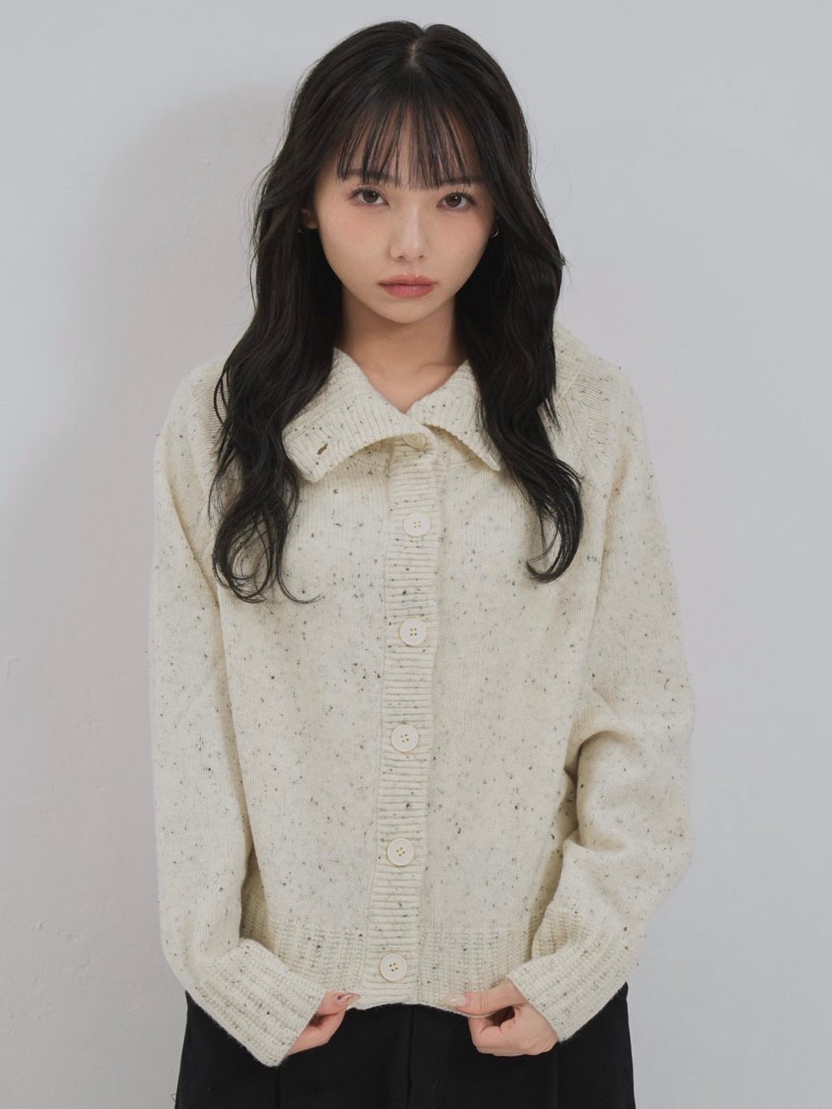 nep high neck cardigan