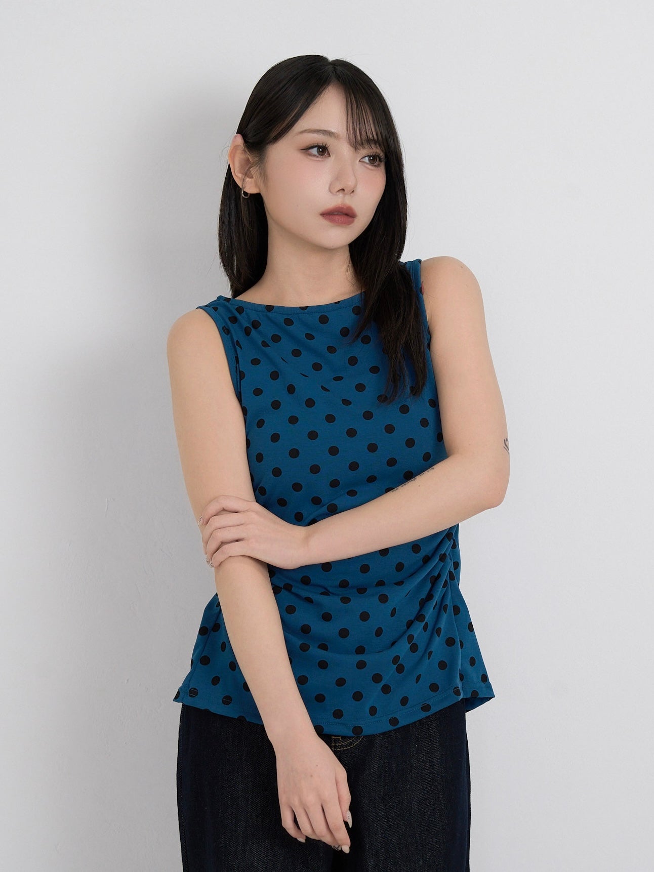 dot back cut out tops