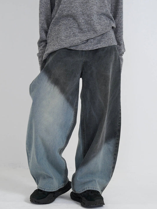 smoky wide denim pants