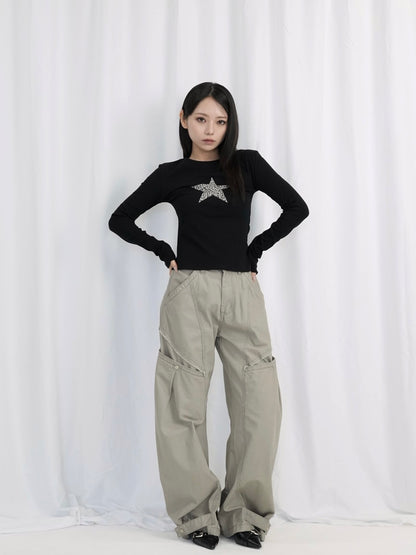 star leopard long t