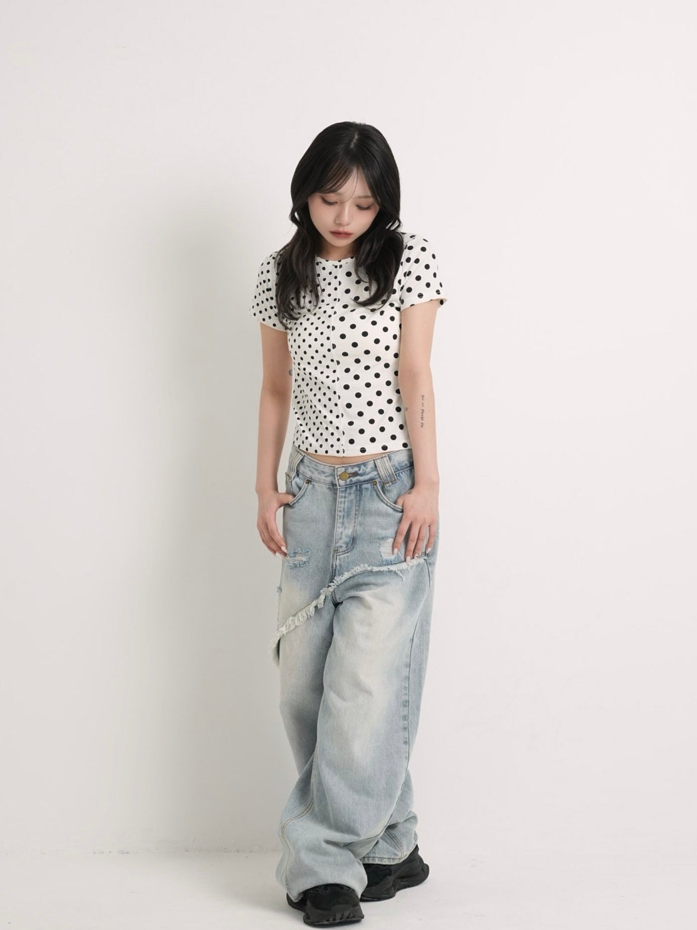 panel half dot tops
