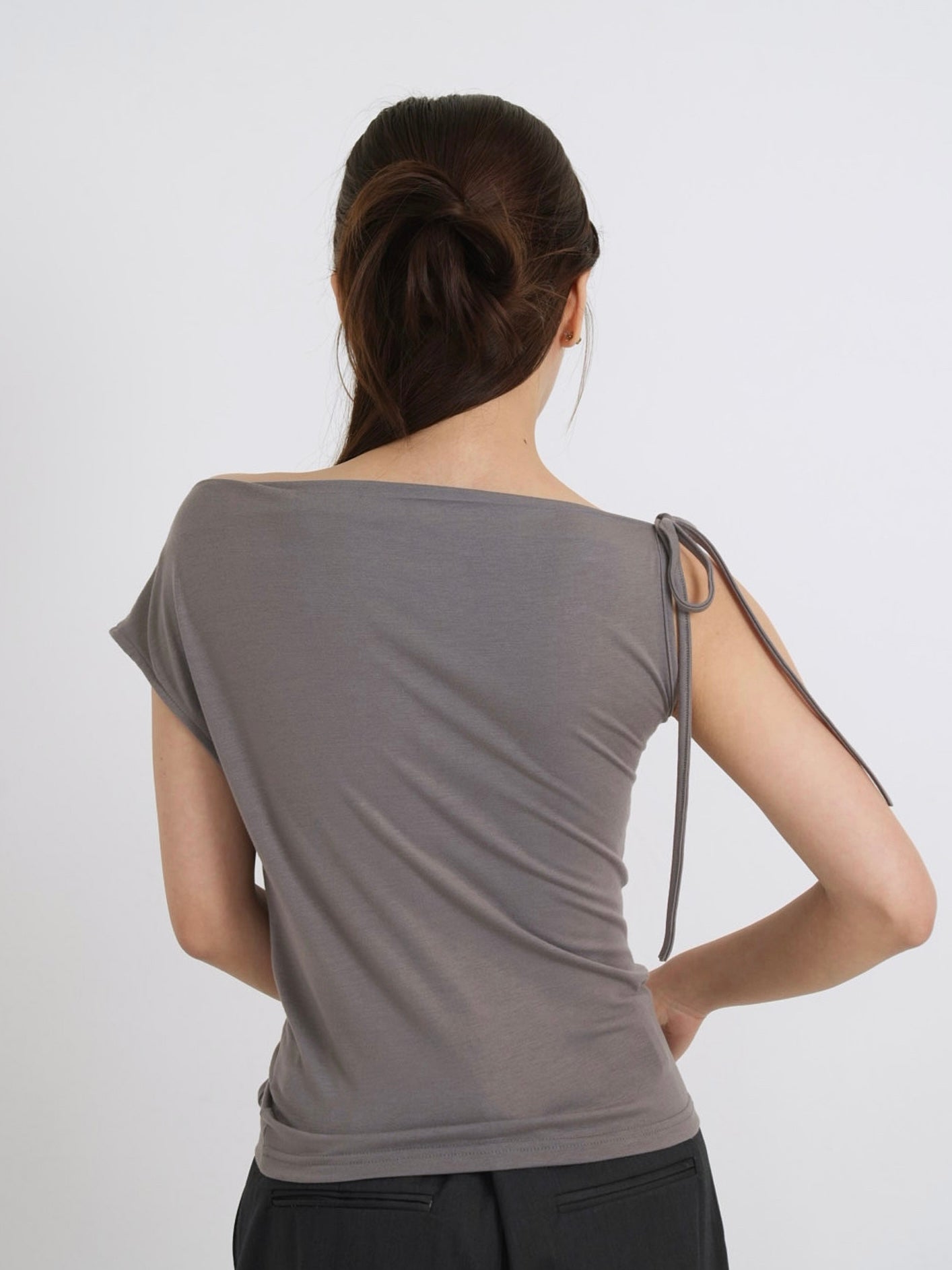 eyelet one shoulder tops