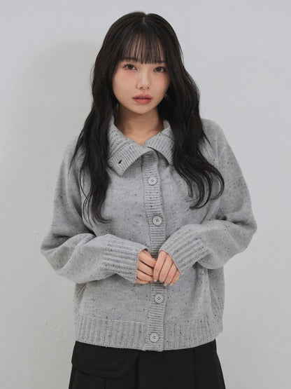 nep high neck cardigan