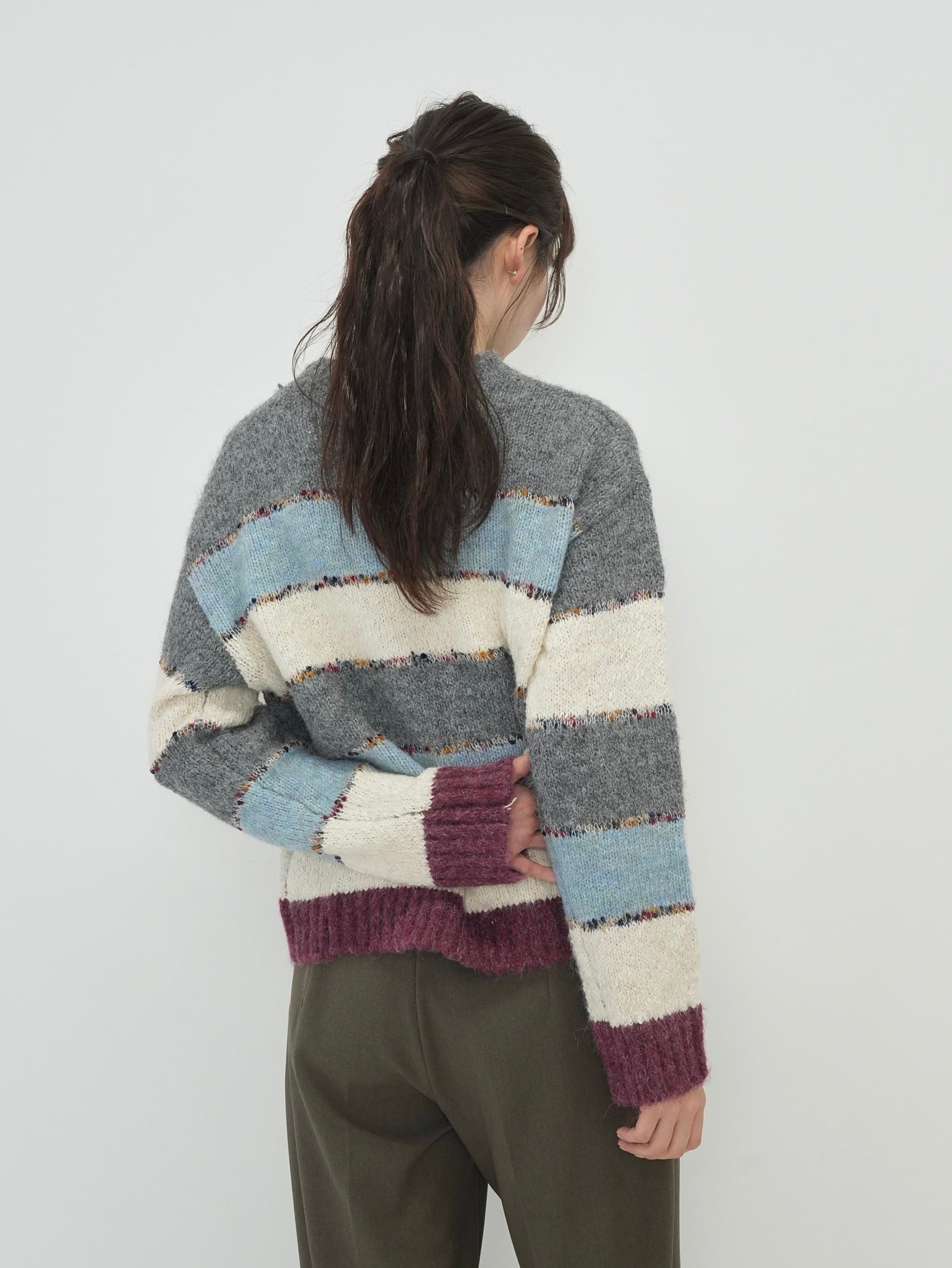 multi border knit