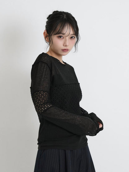 airy open summer knit tops