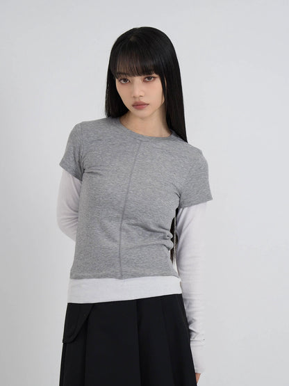 contrast layered tops