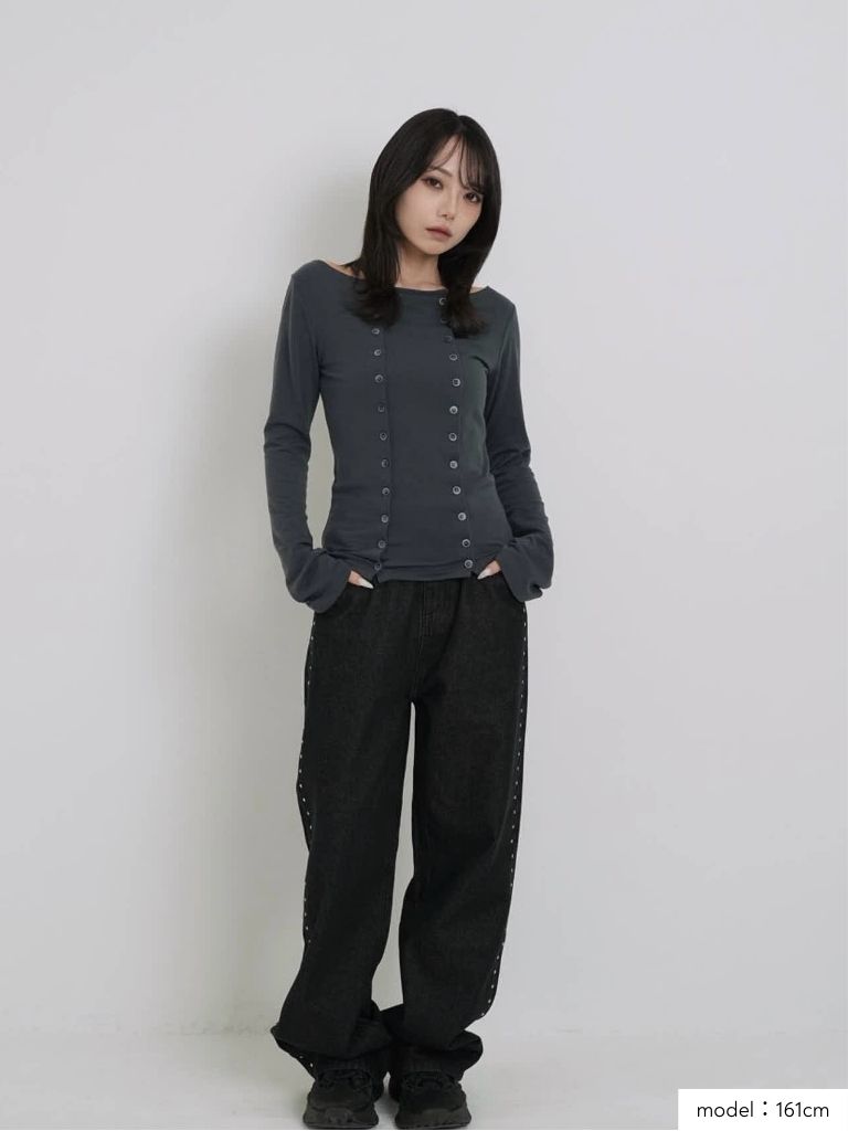 double row button tops