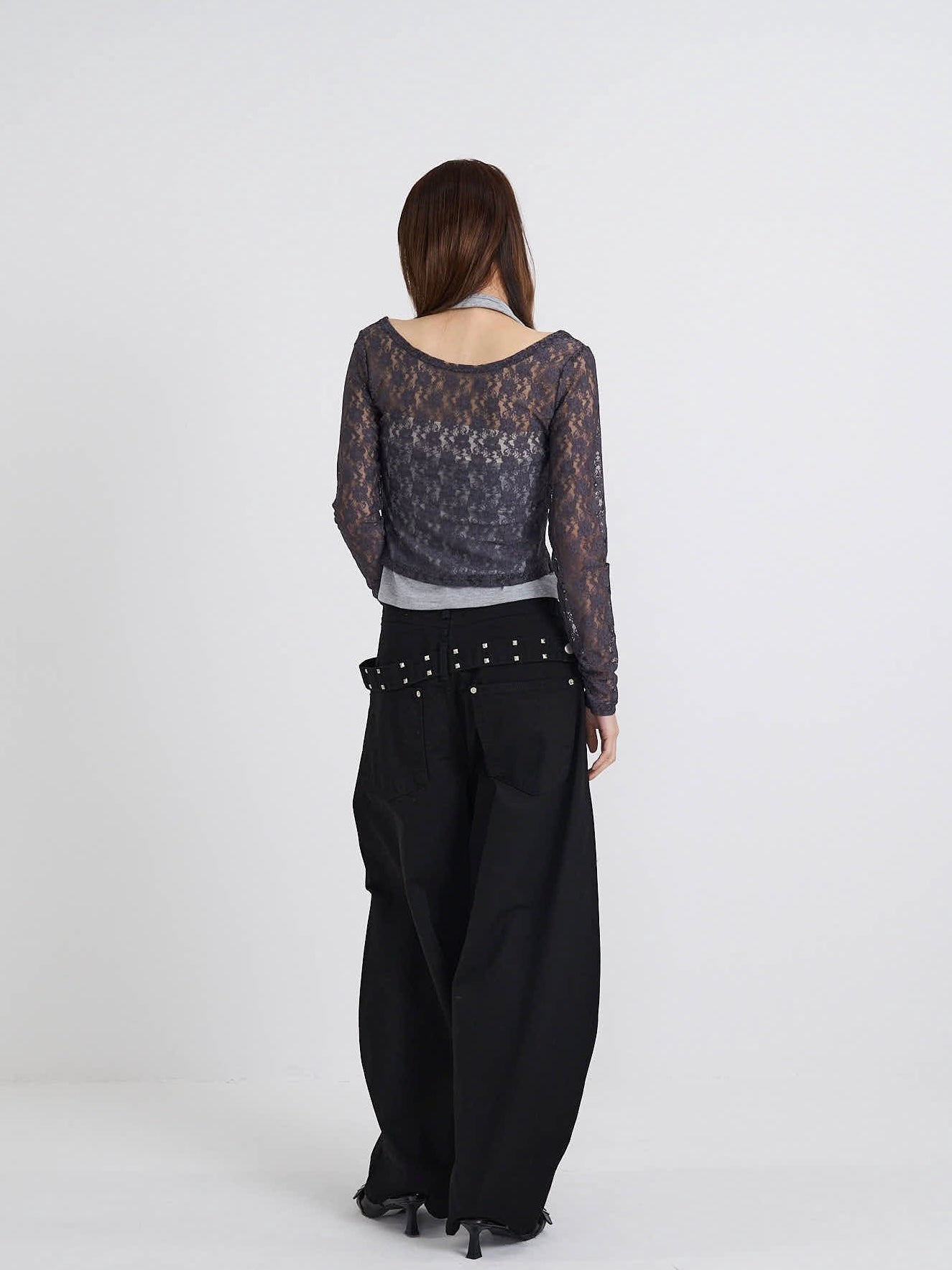 layered lace halter tops