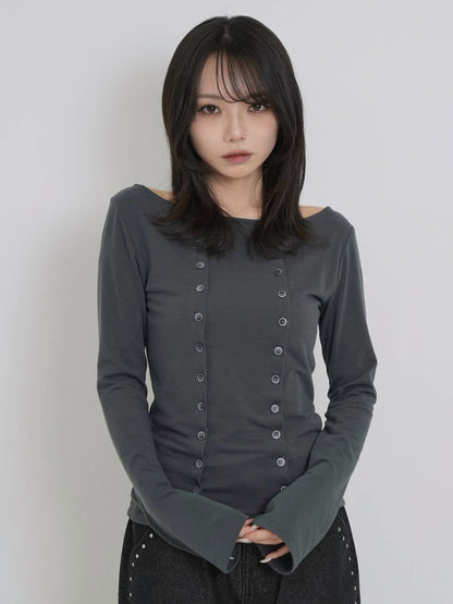 double row button tops