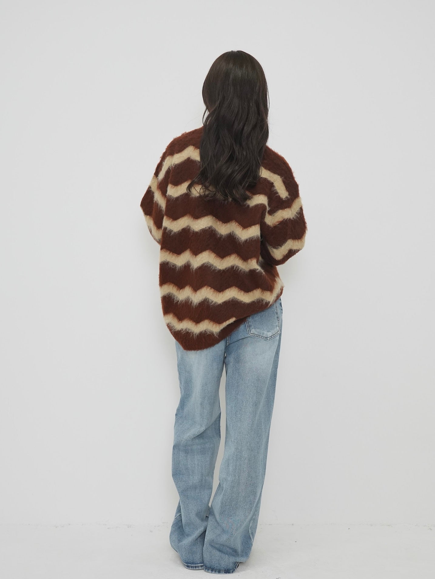 wave mohair knit