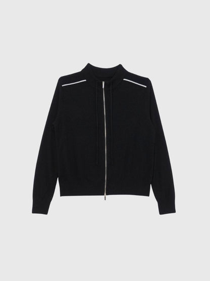 w zip line knit tops