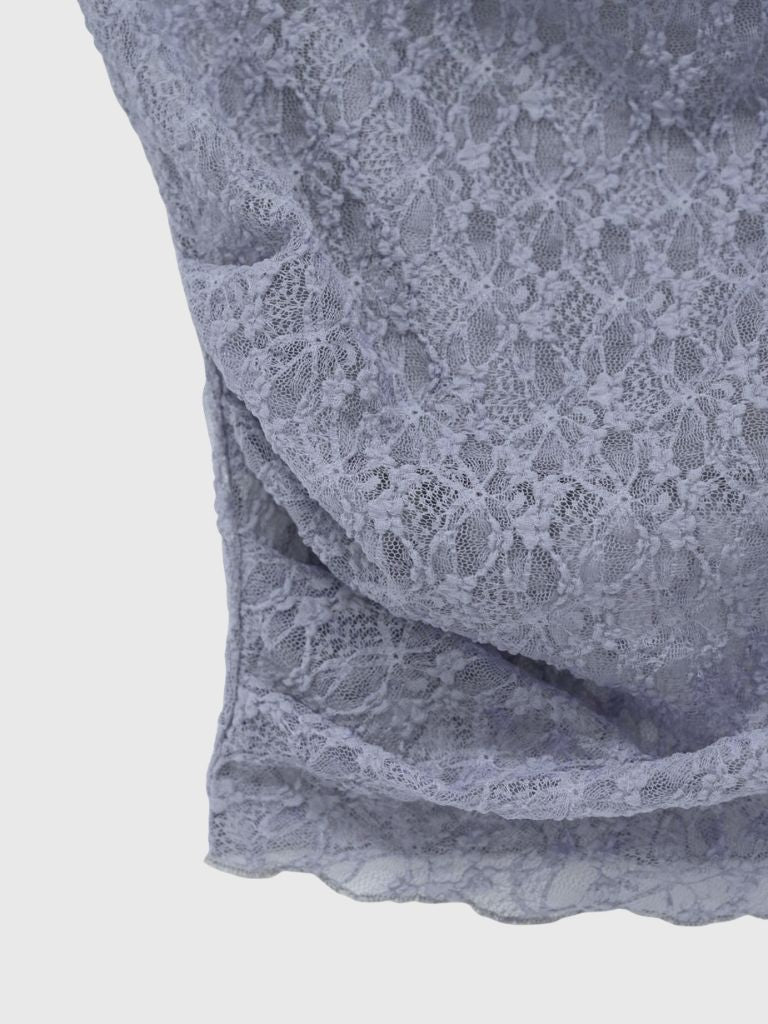 lace shirring off shoulder tops
