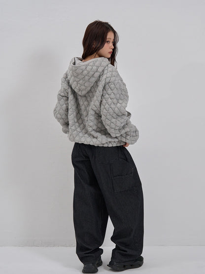 soft quilting hoodie