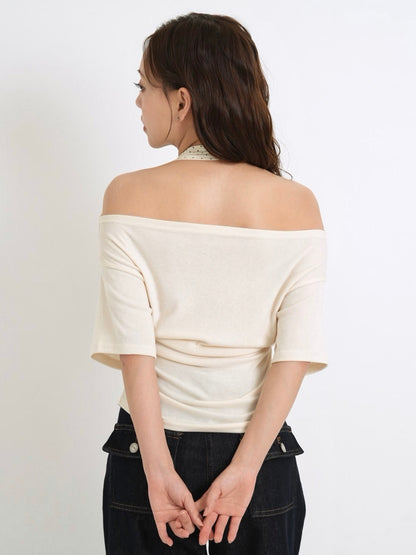 drape dot layered tops