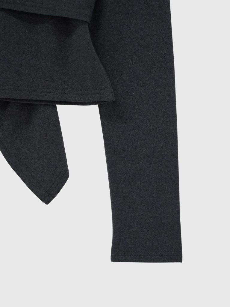 tie bustier cardigan