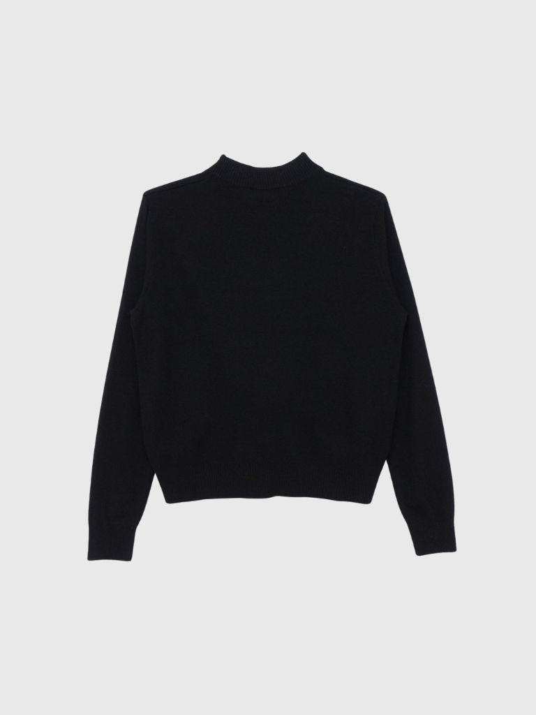 w zip line knit tops