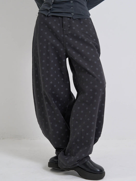 star dot balloon pants