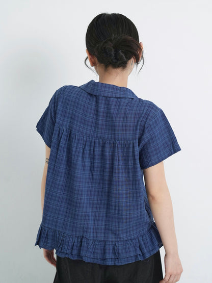 gather frill blouse
