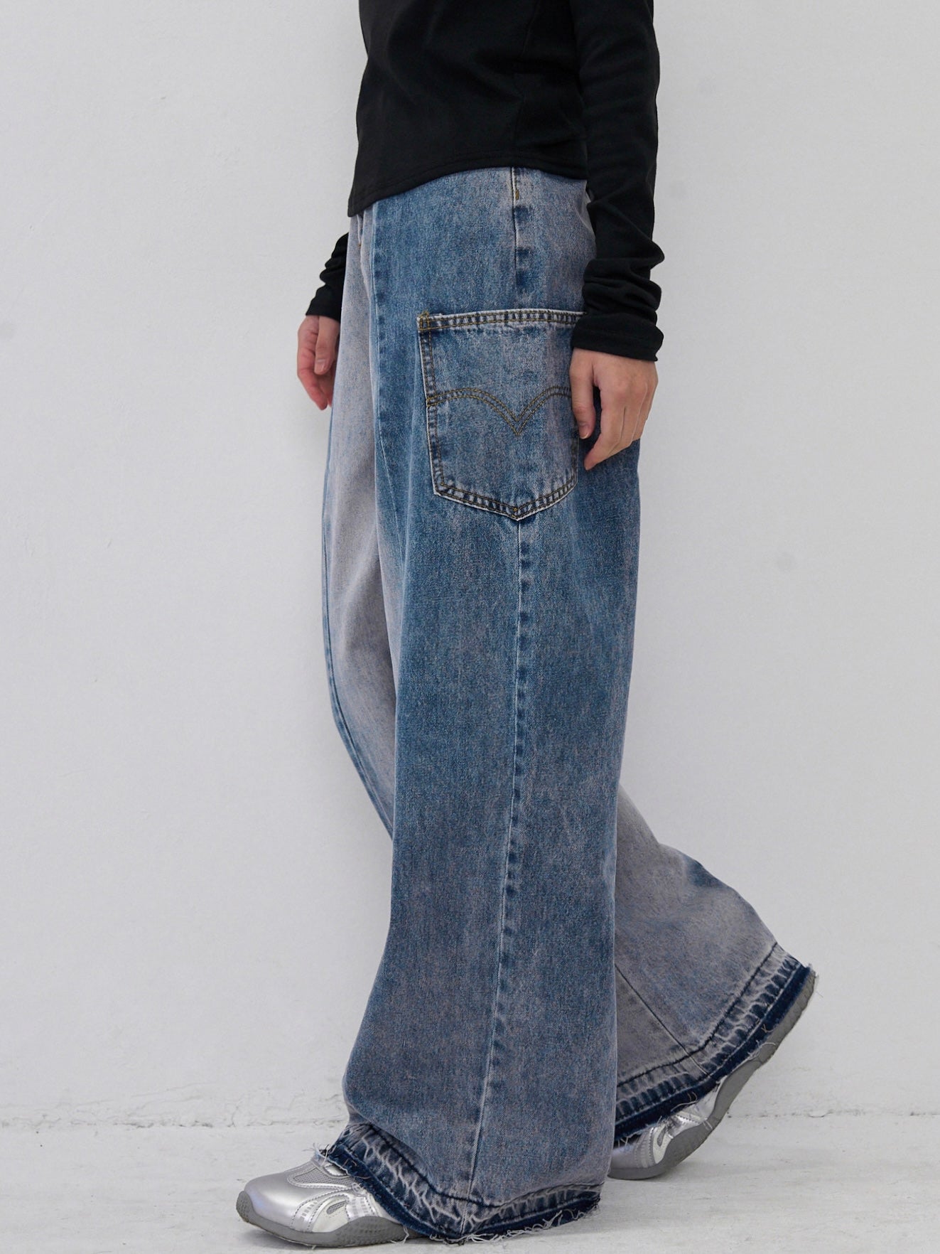 two tone denim