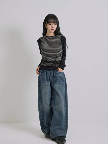 layered border wrap ribbon tops