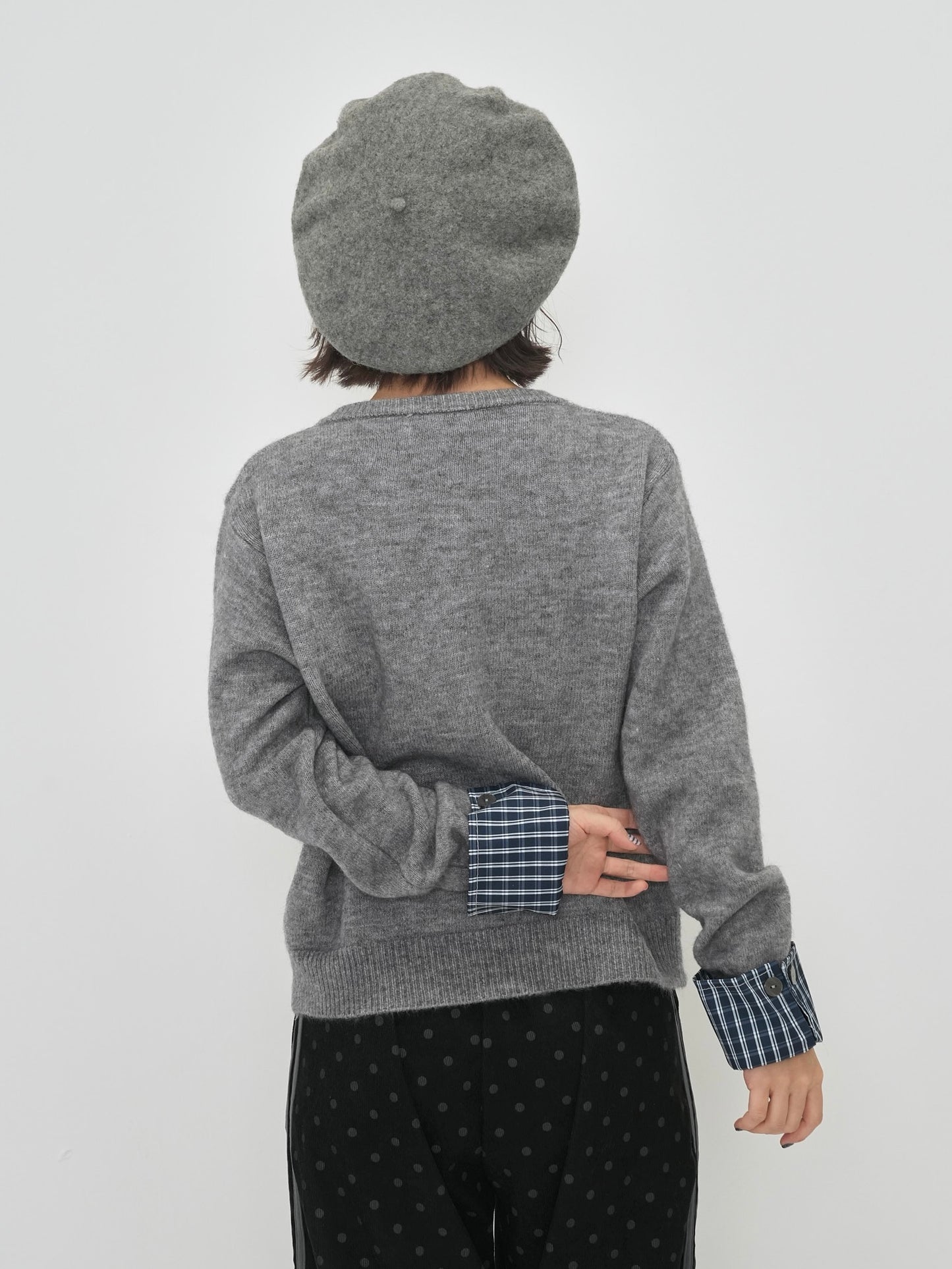 check shirt knit