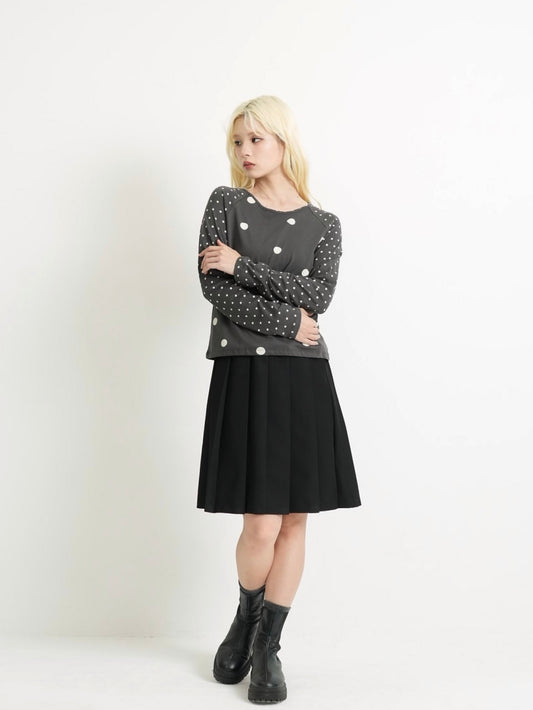 dot mix raglan tops