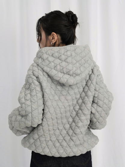 soft quilting hoodie