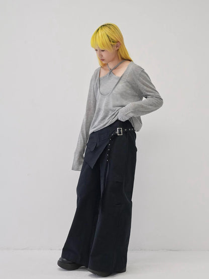 wrap cross pants
